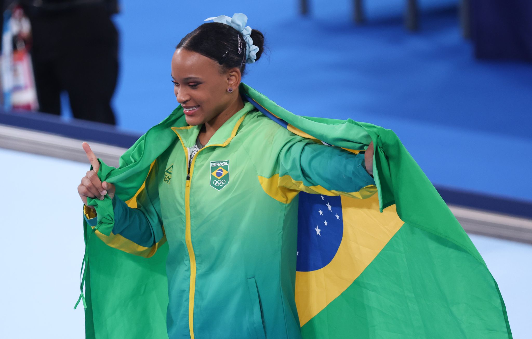 Rebeca Andrade war am ersten Tag der Gerätefinals bei den Kunstturn-Weltmeisterschaften die erfolgreichste Starterin.
