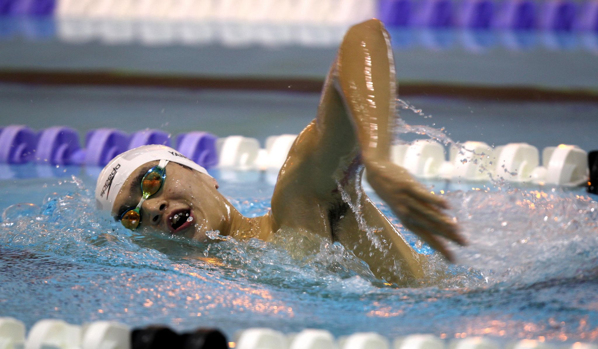 Sun Yang, Schwimmer aus China, in Aktion bei den Olympischen Spielen 2012.