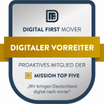 Wir sind proaktives Mitglied der MISSION TOP FIVE - "Wir bringen Deutschland digital nach vorne".