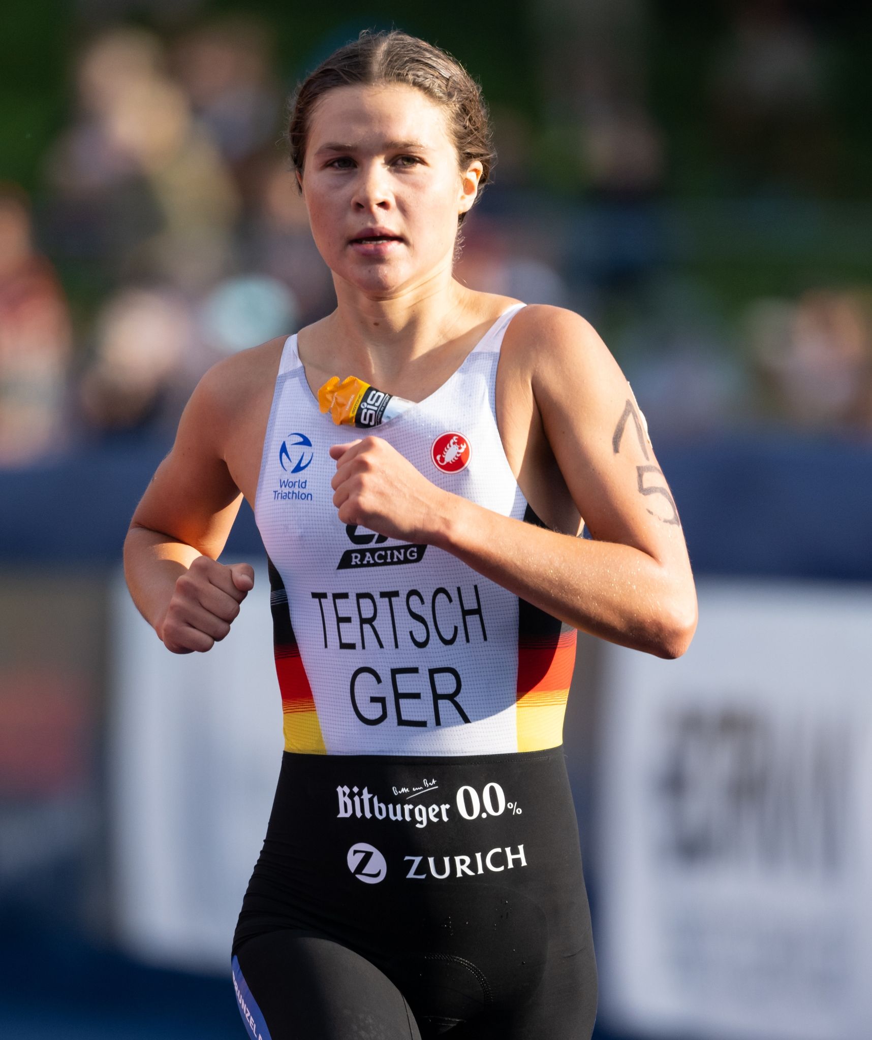 Hat beim Triathlon-Weltcup in Karlsbad als beste deutsche Teilnehmerin den sechsten Platz belegt: Lisa Tertsch in Aktion.