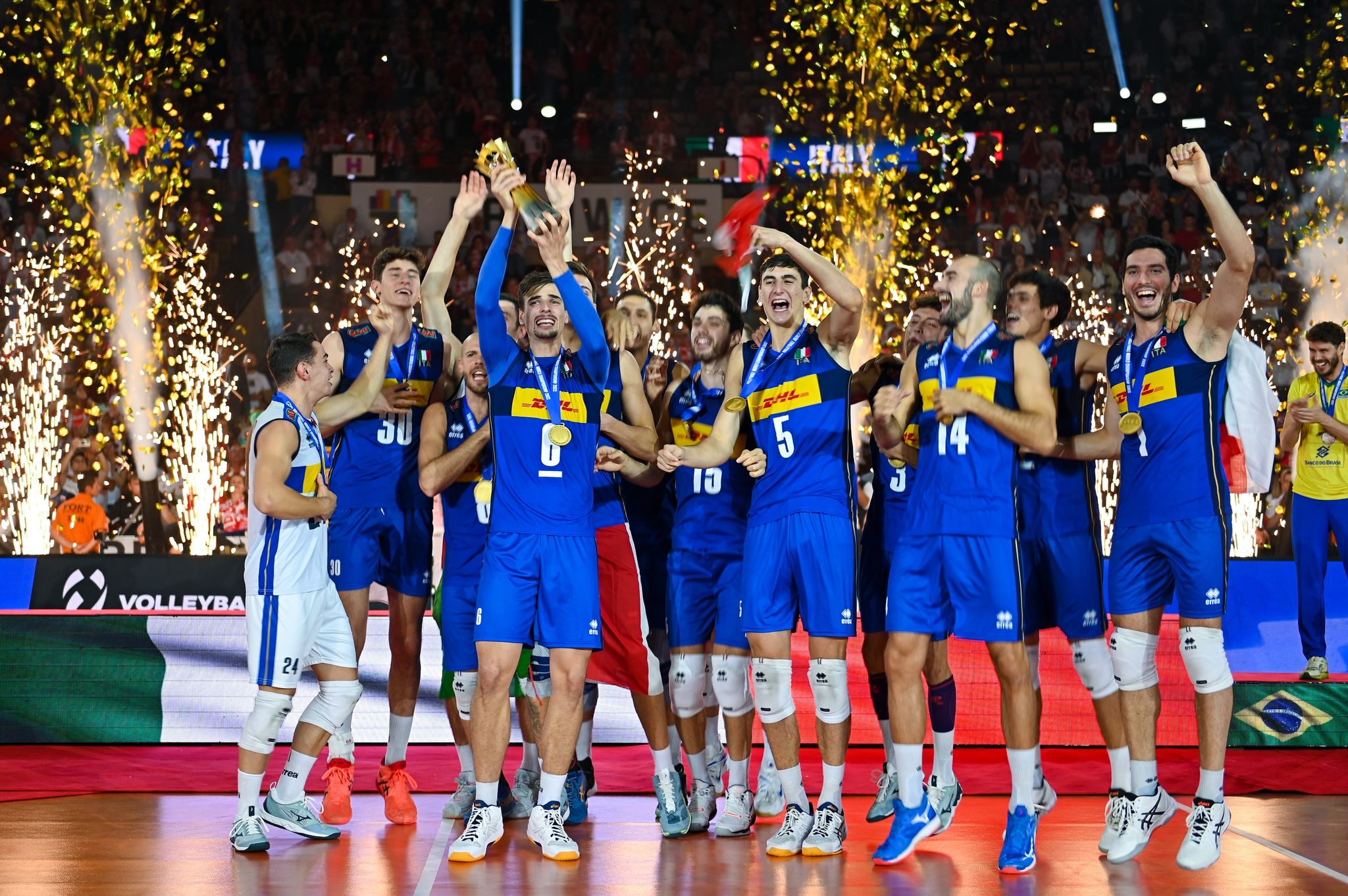 Italiens Volleyballer gewannen den Weltmeister-Titel.