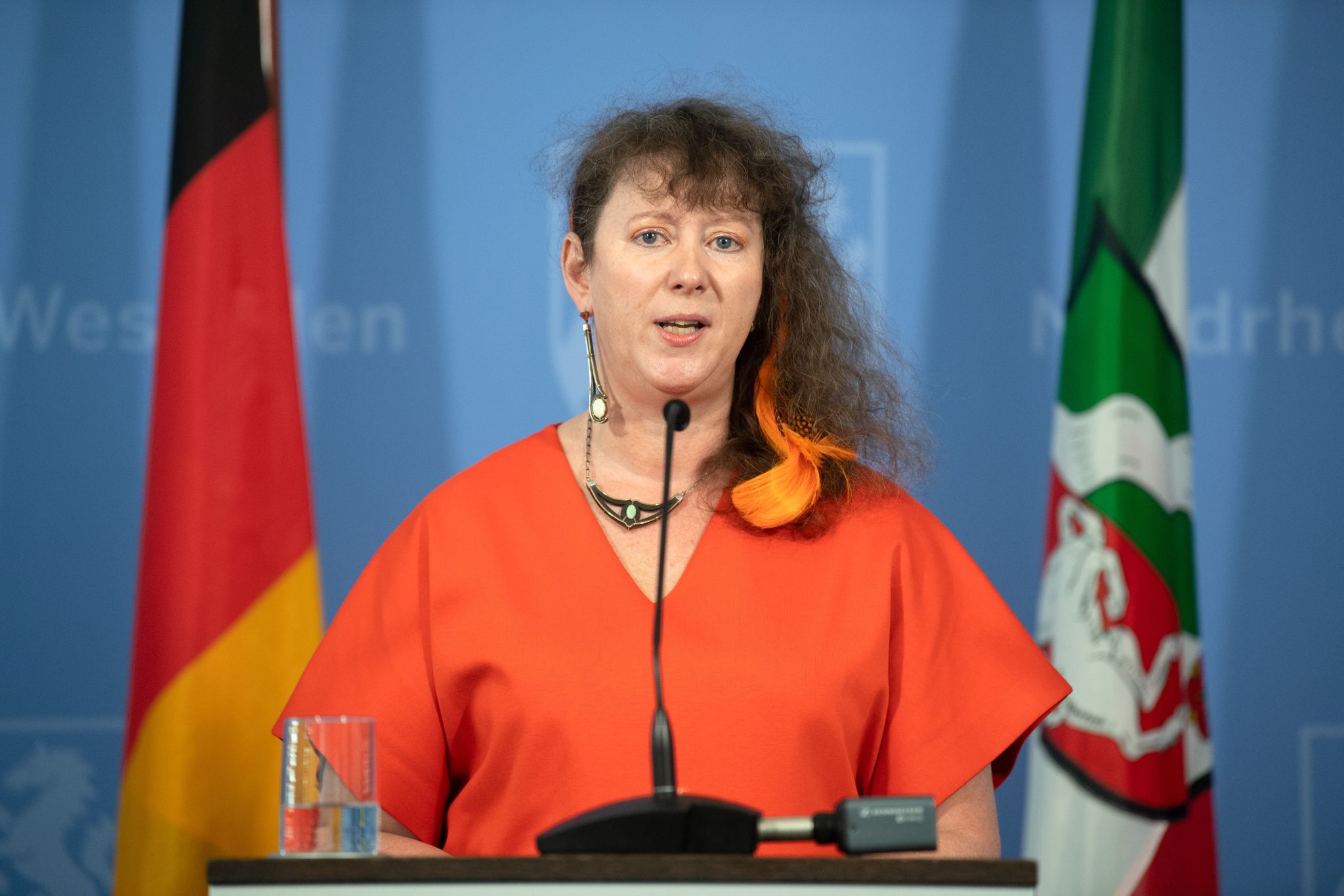 Andrea Milz (CDU), Sport-Staatssekretärin des Bundeslandes Nordrhein-Westfalen.