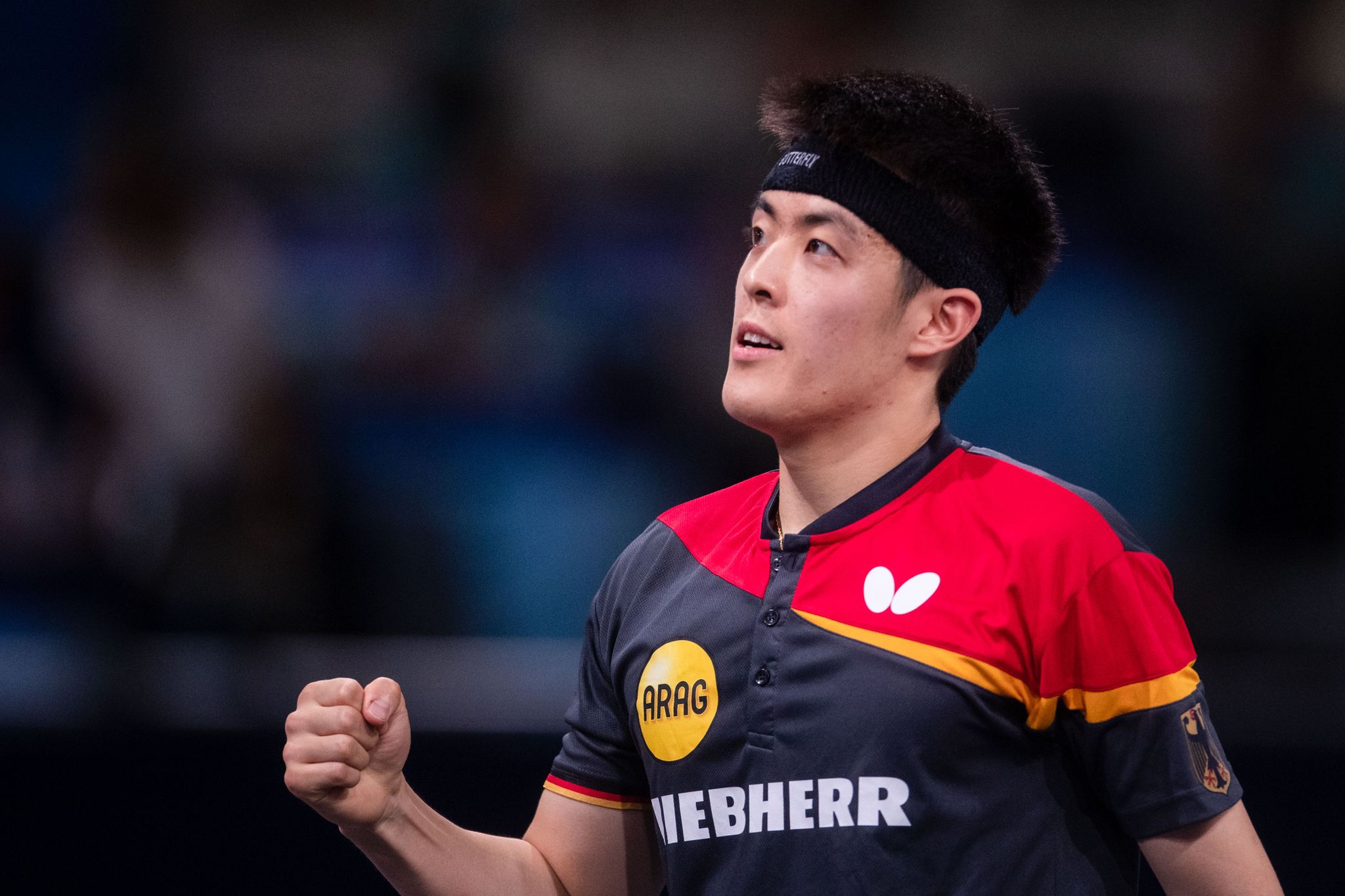 Dang Qiu ist gleich bei seiner ersten Team-WM die neue Nummer eins des deutschen Teams.