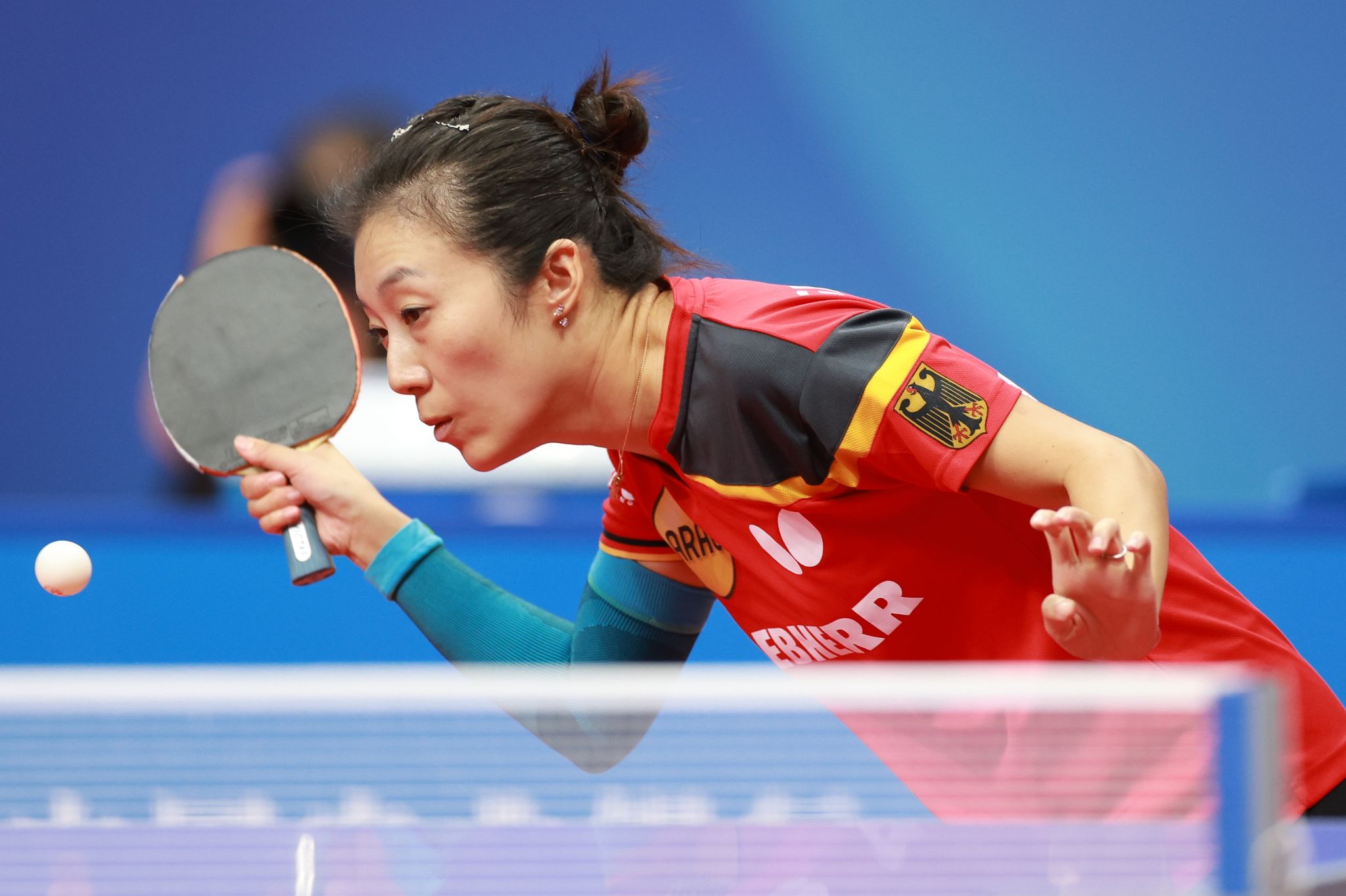 Han Ying konnte ihr Einzel gegen Japan nicht gewinnen.
