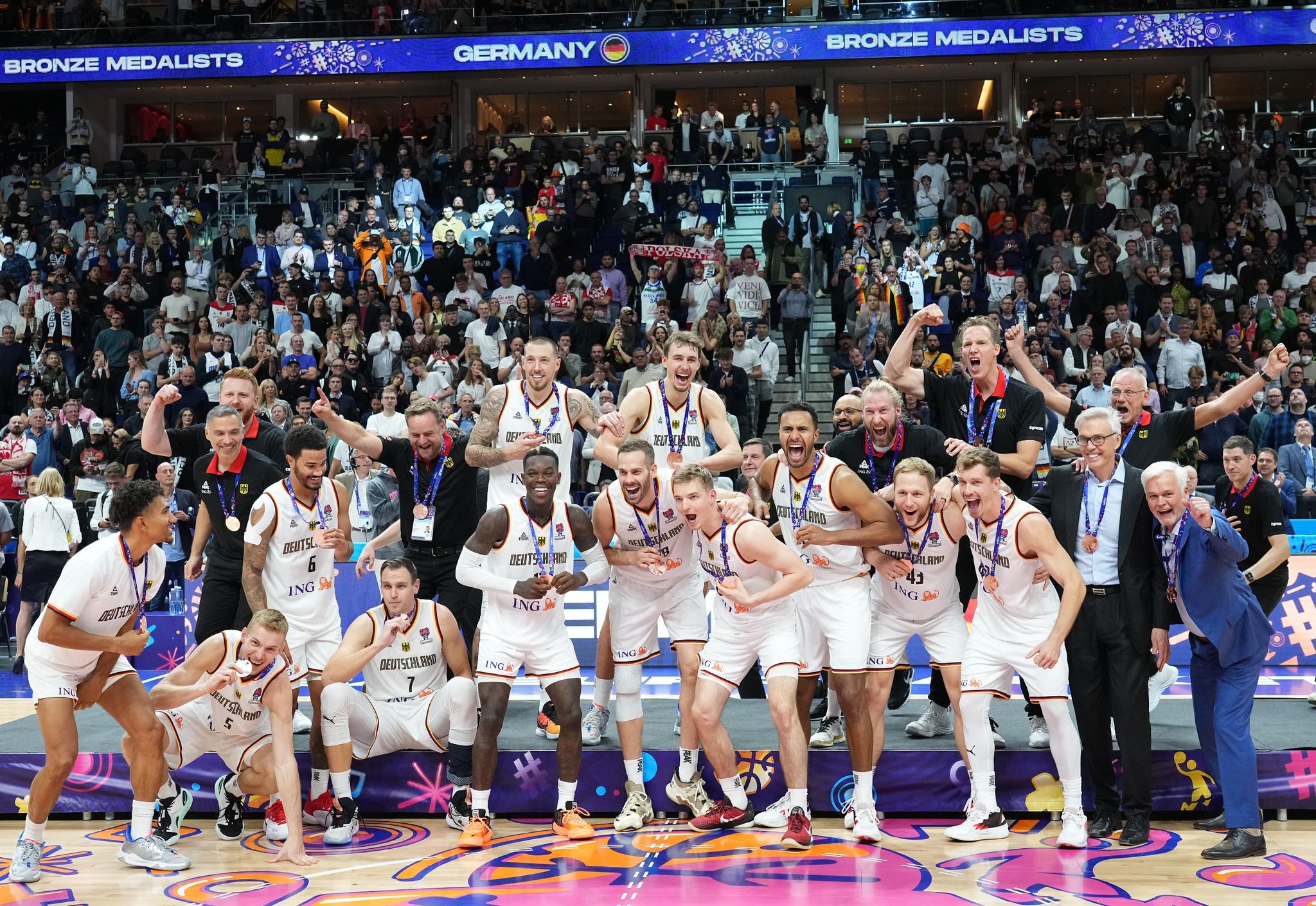 Die deutschen Basketballer gewannen bei der Europameisterschaft Bronze.