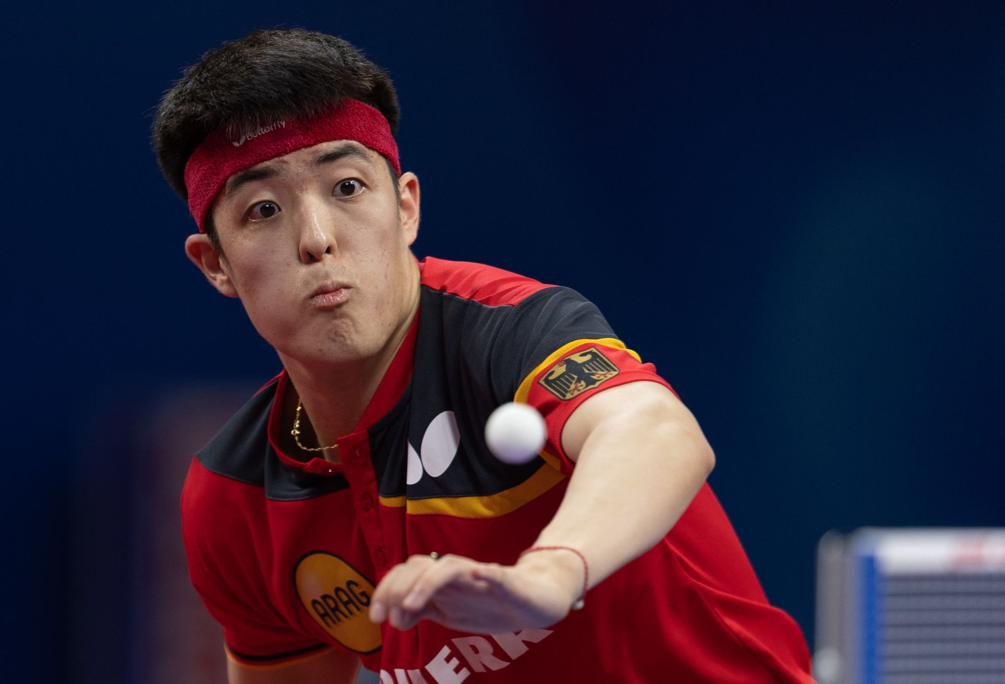 Dang Qiu hat die zweite Runde beim Grand Smash in Singapur erreicht.