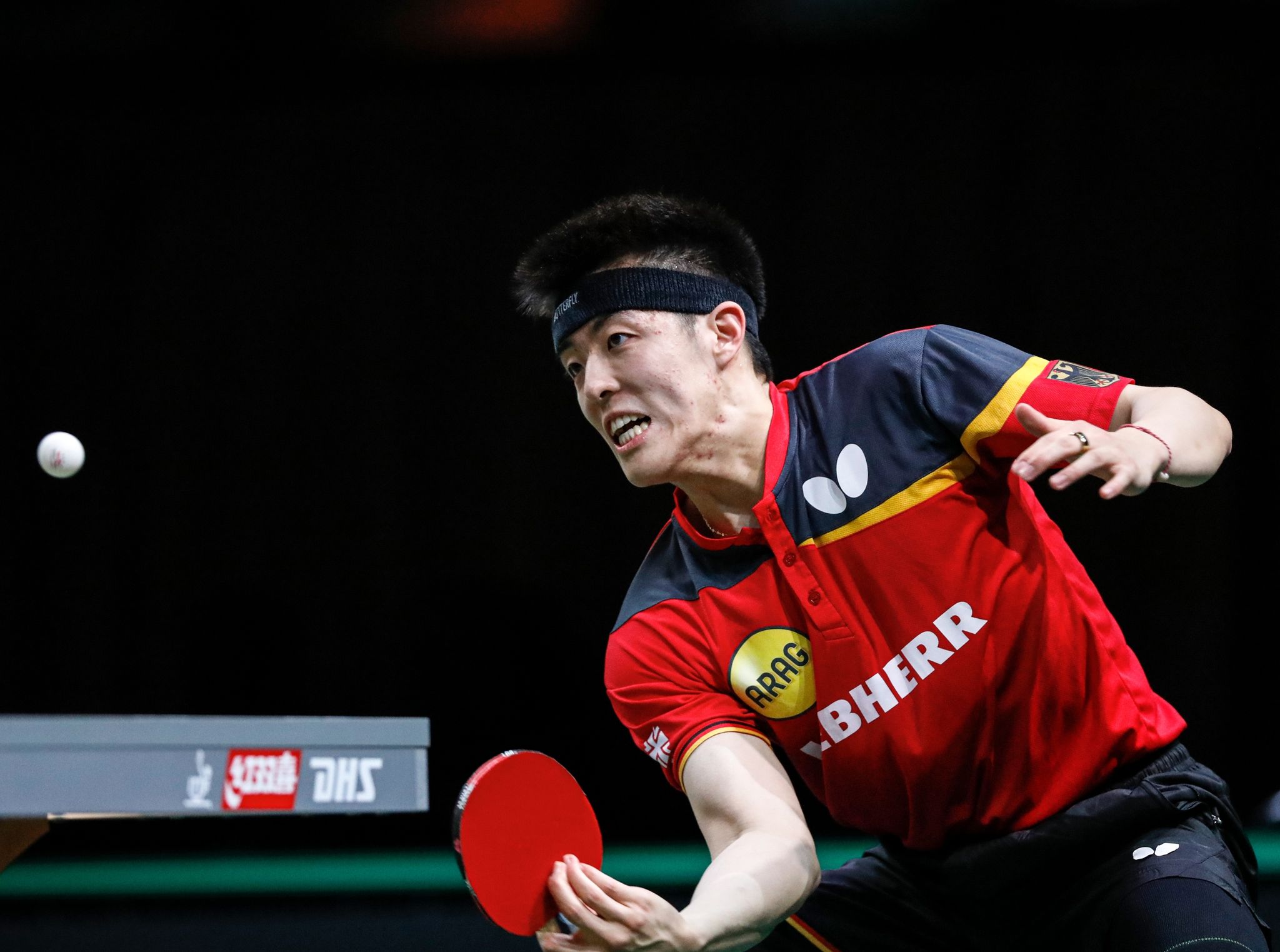 Tischtennis-Europameister Qiu Dang gewann sein Einzel im Finale der Europaspiele.
