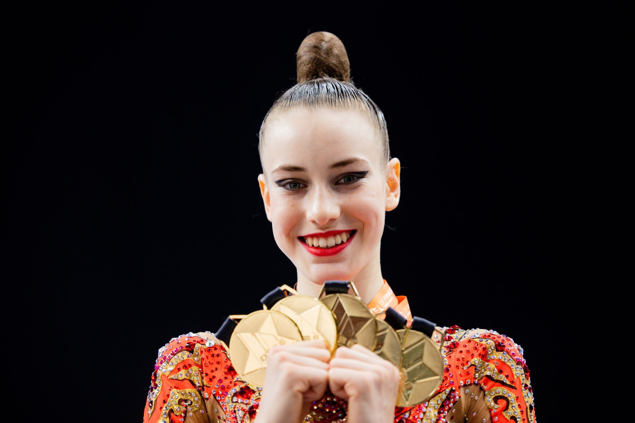 Darja Varfolomeev gewann bei der WM der Rhythmischen Sportgymnastik gleich fünfmal Gold.