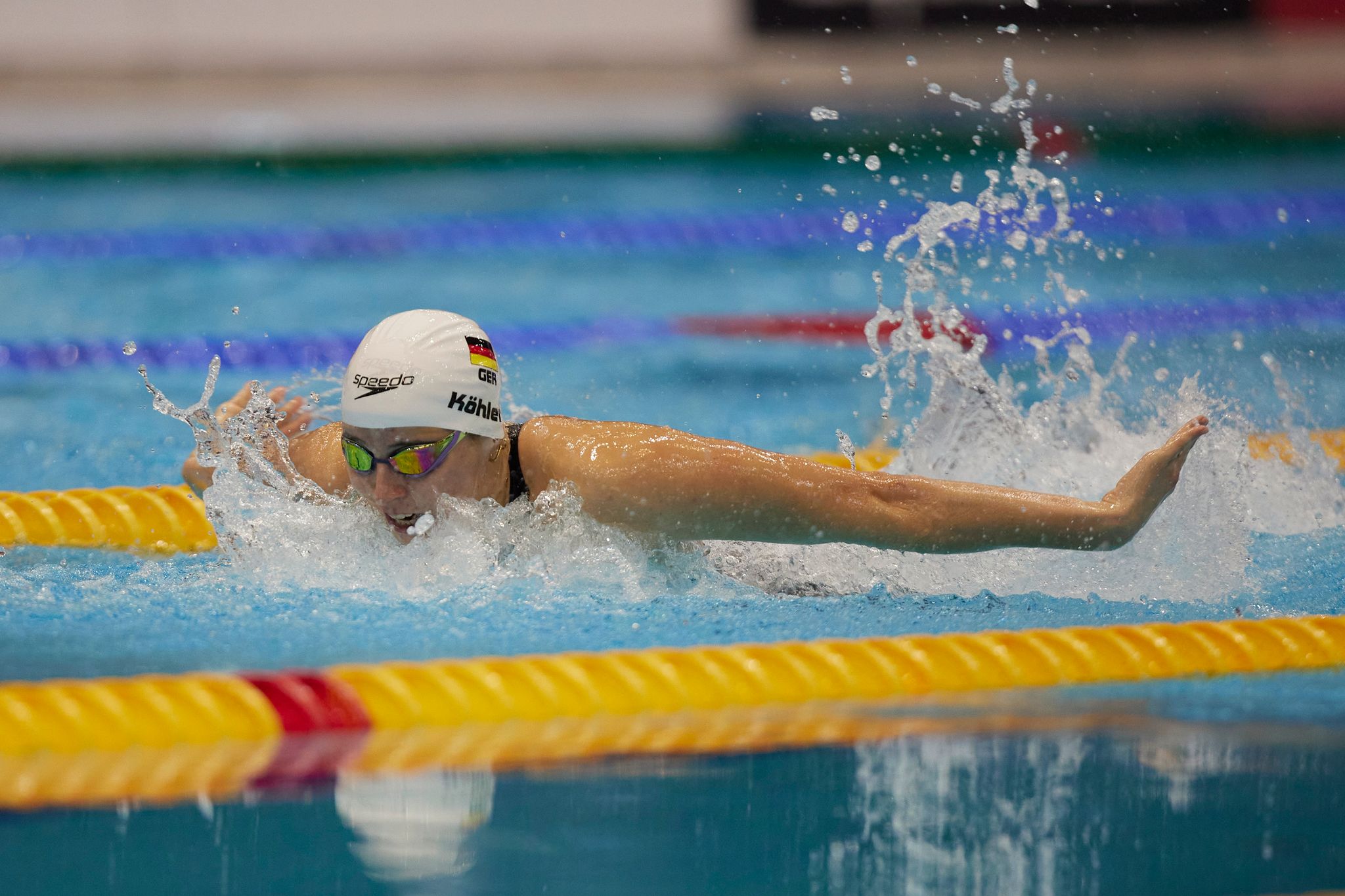 Musste sich über 100 Meter Schmetterling nur einer geschlagen geben: Schwimmerin Angelina Köhler.