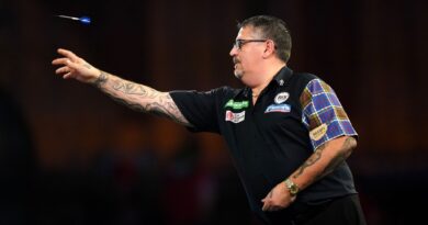 Gary Anderson in Aktion.