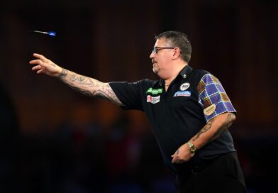 Gary Anderson in Aktion.