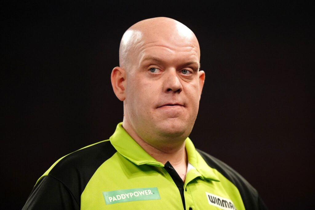 Der Niederländer Michael van Gerwen spielt bisher eine starke WM.