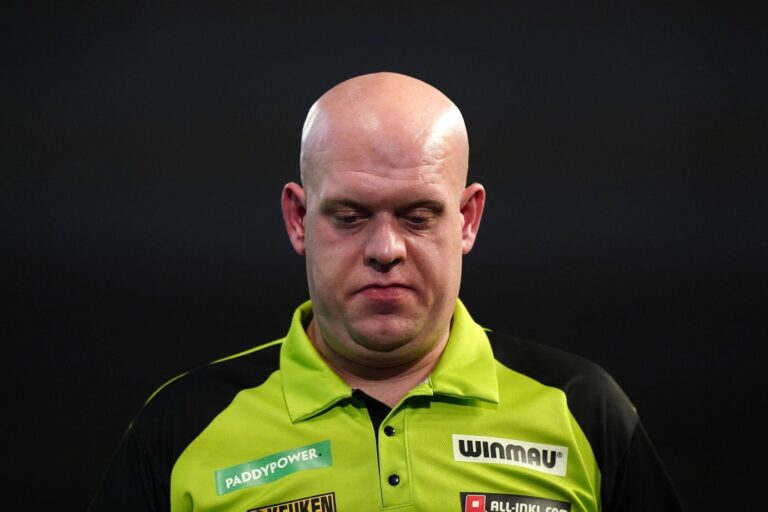 Michael van Gerwen ist bei der Darts-WM in London ausgeschieden.