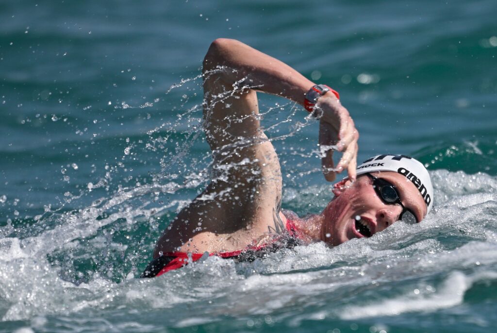 Florian Wellbrock aus Deutschland im Wasser.