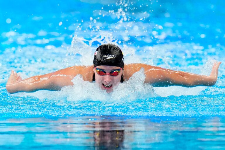 Steht über 100 Meter Schmetterling im Halbfinale der Schwimm-WM in Doha: Angelina Köhler.