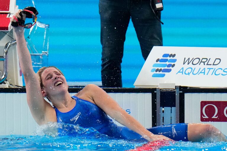 Holte über 100 Meter Schmetterling WM-Gold: Angelina Köhler.