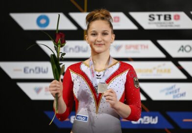 Turnerin Karina Schönmaier hat die erste EM-Qualifikation gewonnen.