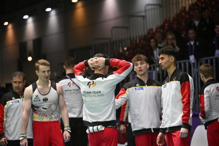 Die deutschen Turner erreichten in Rimini weder das Team-Finale noch einen Geräte-Endkampf.