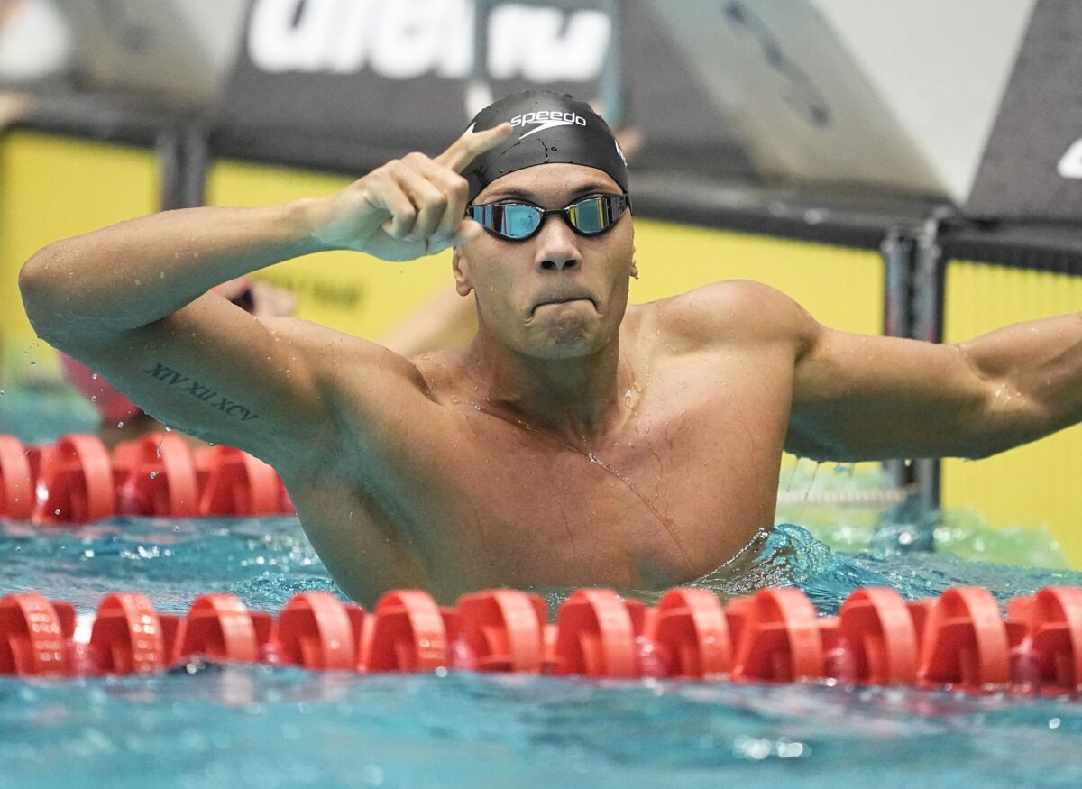 Verbesserte seinen eigenen Rekord über 50 Meter Brust: Melvin Imoudu.