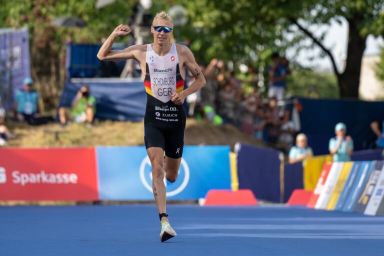 Jonas Schomburg kam beim Triathlon-Weltcup als Zweiter ins Ziel.