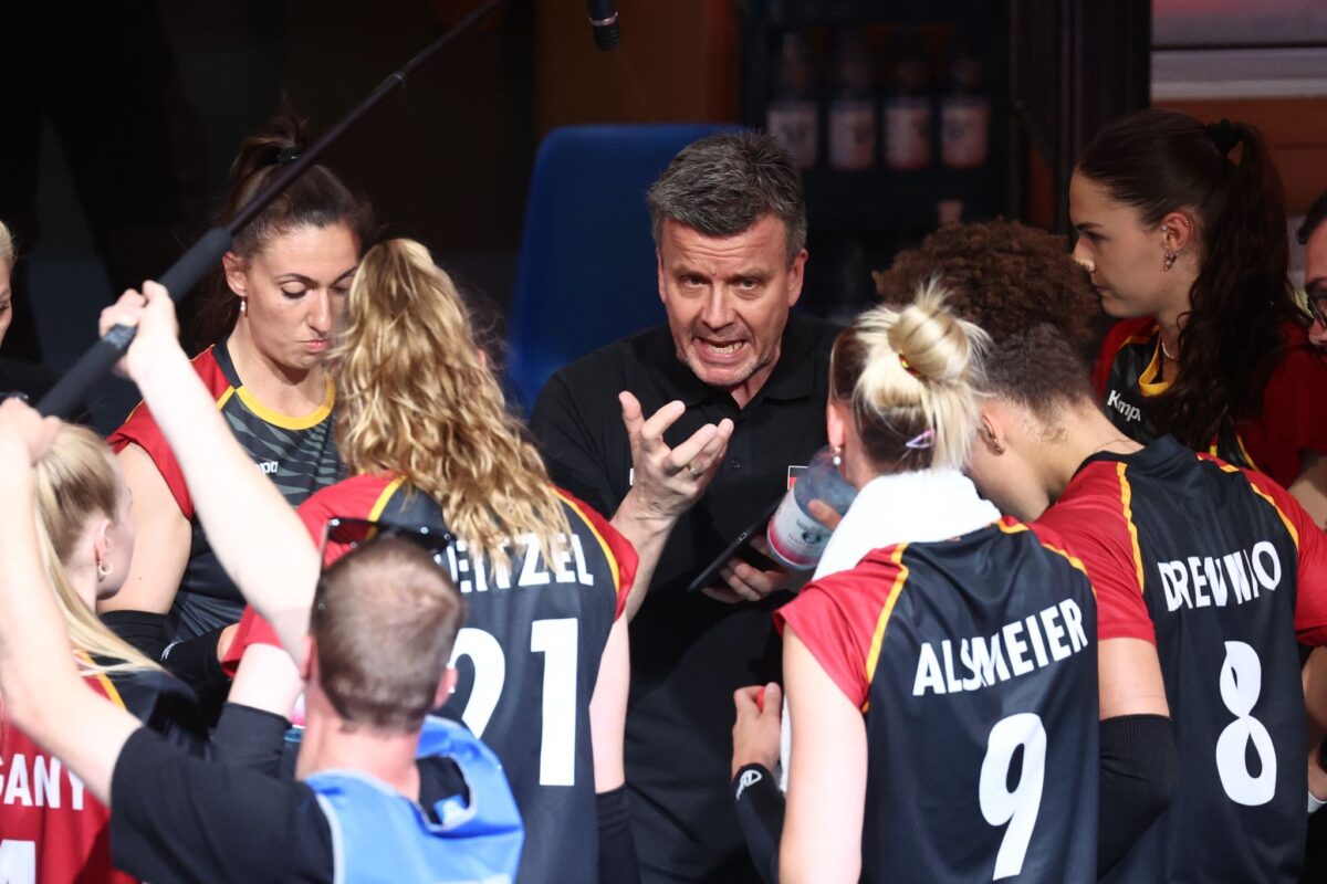 Die deutschen Volleyballerinnen spielen aktuell in der Nationenliga.