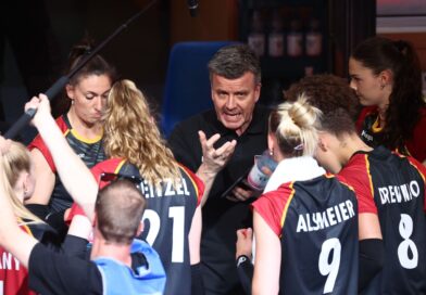 Die deutschen Volleyballerinnen spielen aktuell in der Nationenliga.