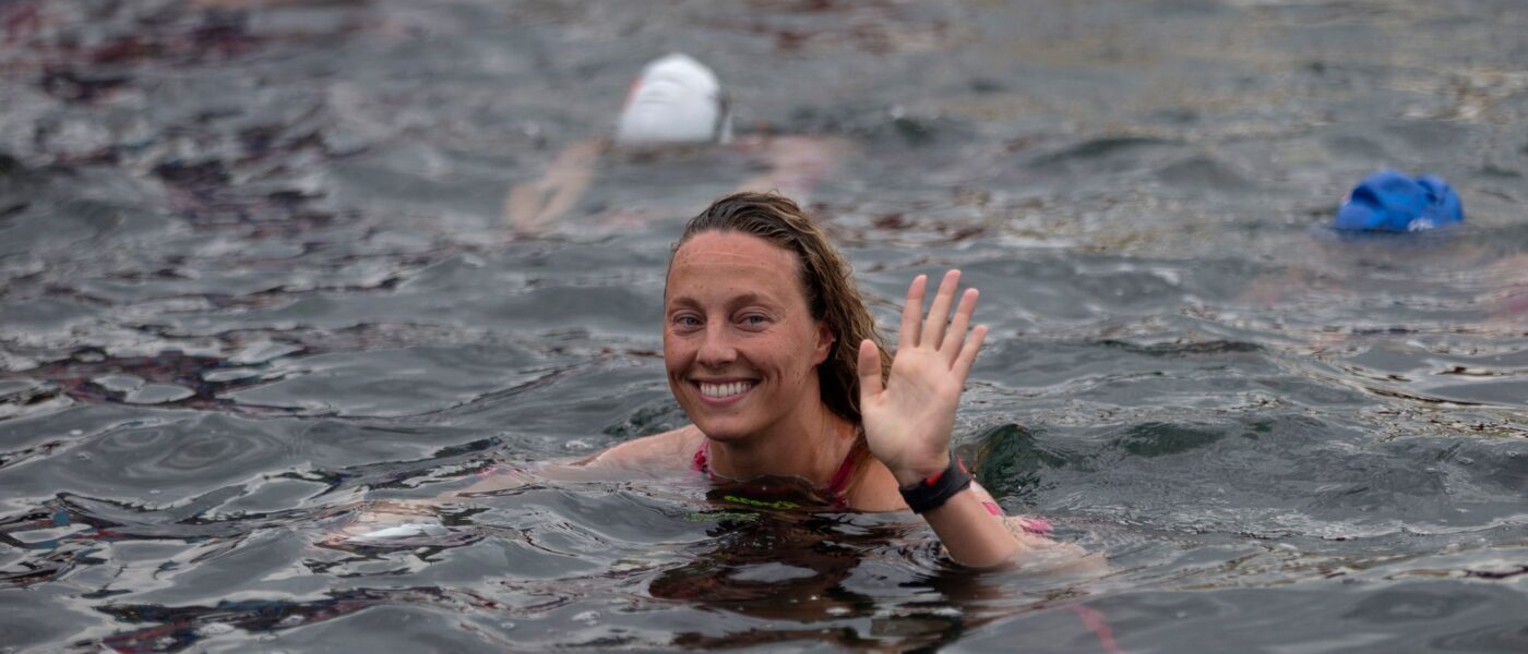 Leonie Beck siegte auch über die 10 Kilometer Freiwasserschwimmen.