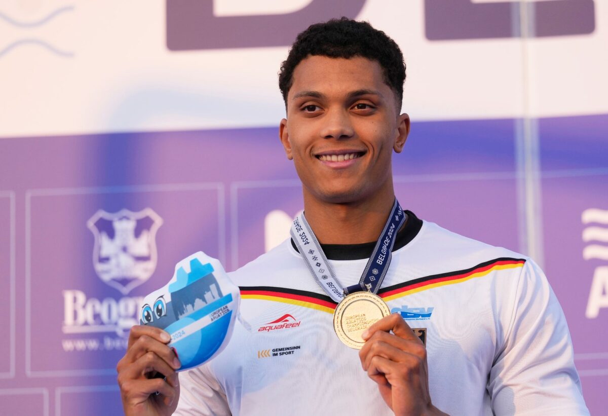 Ist neuer Europameister über 100 Meter: Brustschwimmer Melvin Imoudu.