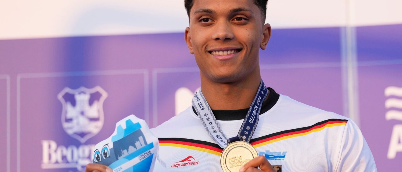 Ist neuer Europameister über 100 Meter: Brustschwimmer Melvin Imoudu.