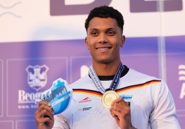 Ist neuer Europameister über 100 Meter: Brustschwimmer Melvin Imoudu.