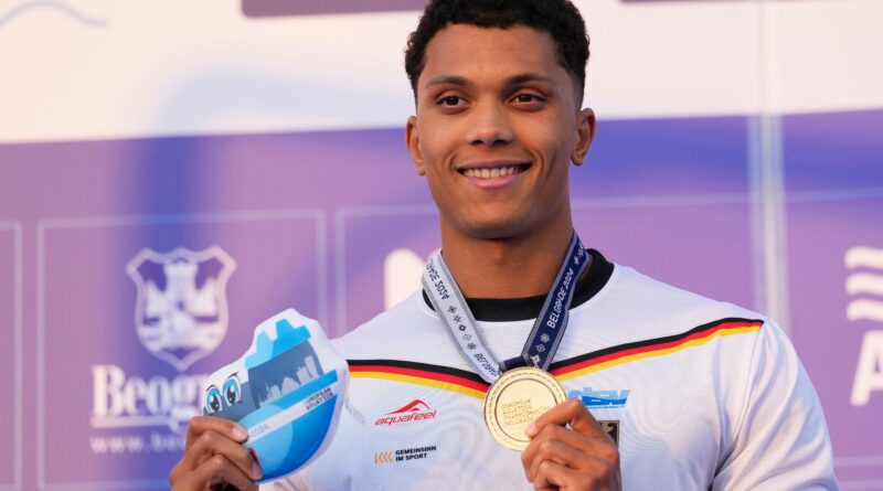 Ist neuer Europameister über 100 Meter: Brustschwimmer Melvin Imoudu.