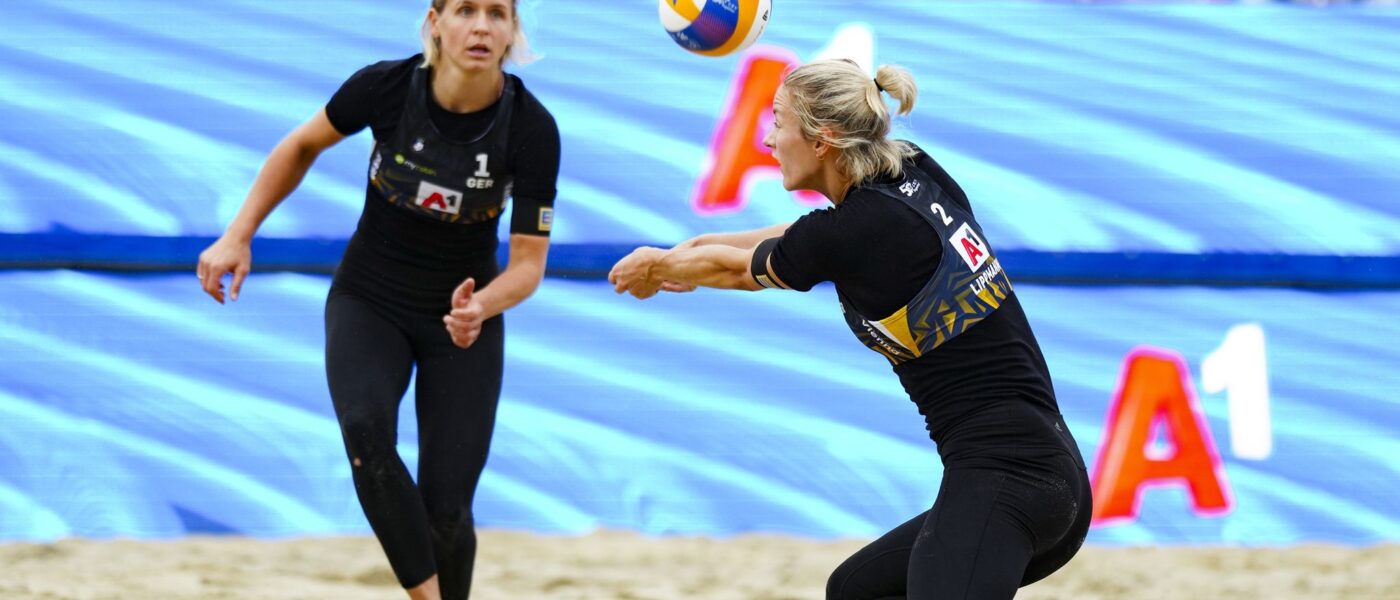 Laura Ludwig (l) und Louisa Lippmann freuen sich auf die Olympischen Spiele in Paris.