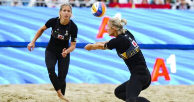 Laura Ludwig (l) und Louisa Lippmann freuen sich auf die Olympischen Spiele in Paris.