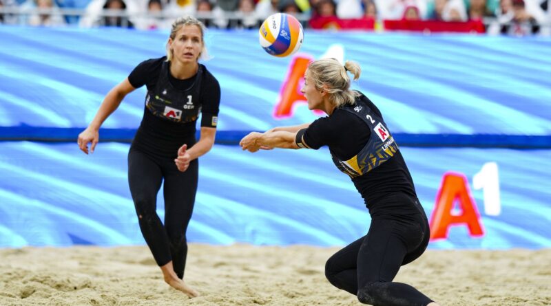 Laura Ludwig (l) und Louisa Lippmann freuen sich auf die Olympischen Spiele in Paris.