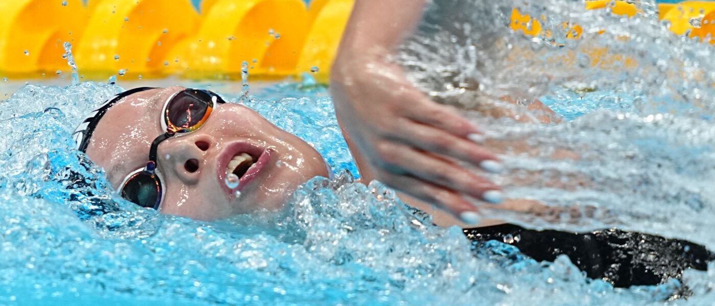 Celine Rieder gewann EM-Silber über 1500 Meter Freistil.