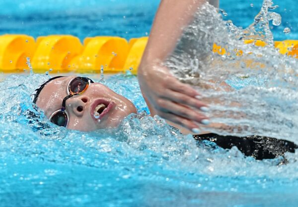 Celine Rieder gewann EM-Silber über 1500 Meter Freistil.