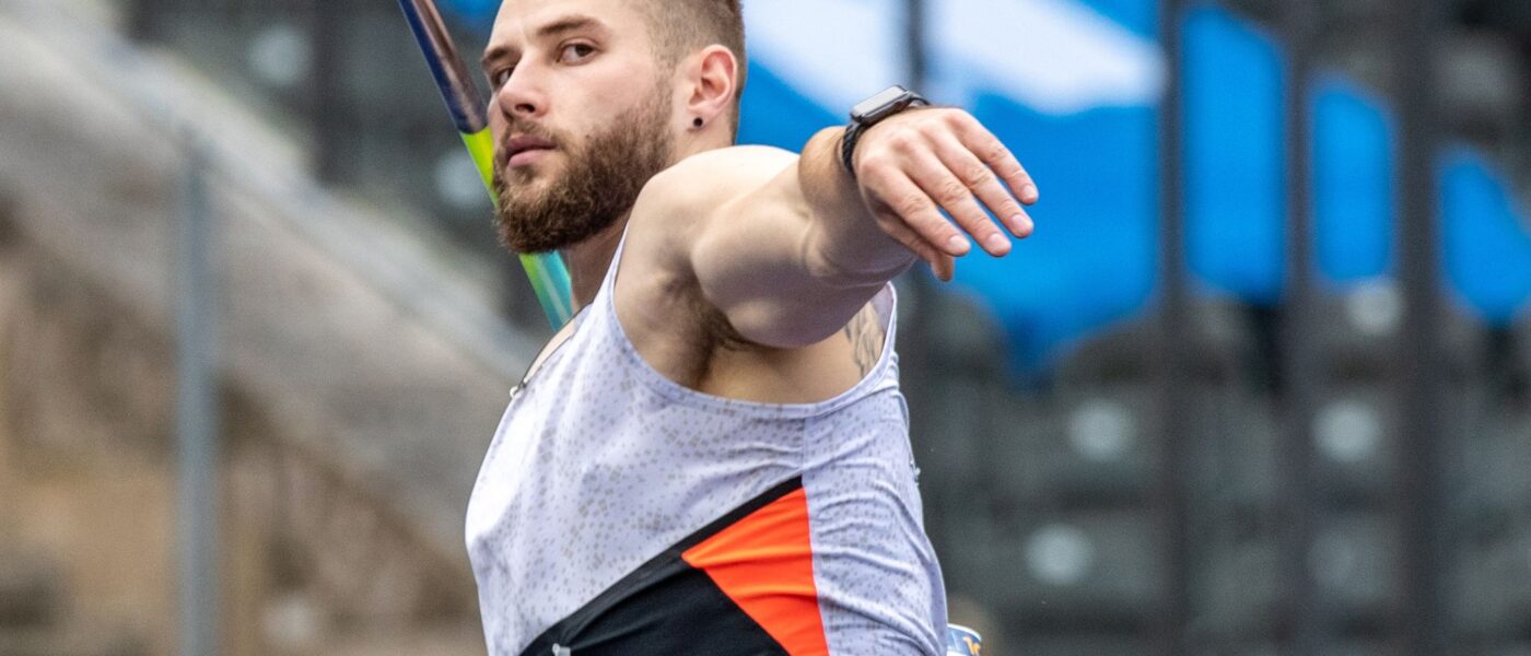 Johannes Vetter aus Deutschland im Wettkampf.