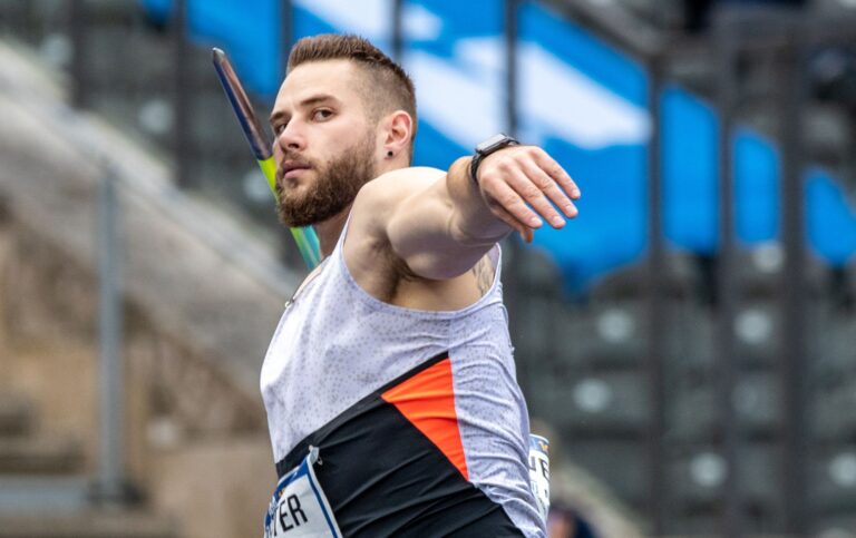 Johannes Vetter aus Deutschland im Wettkampf.