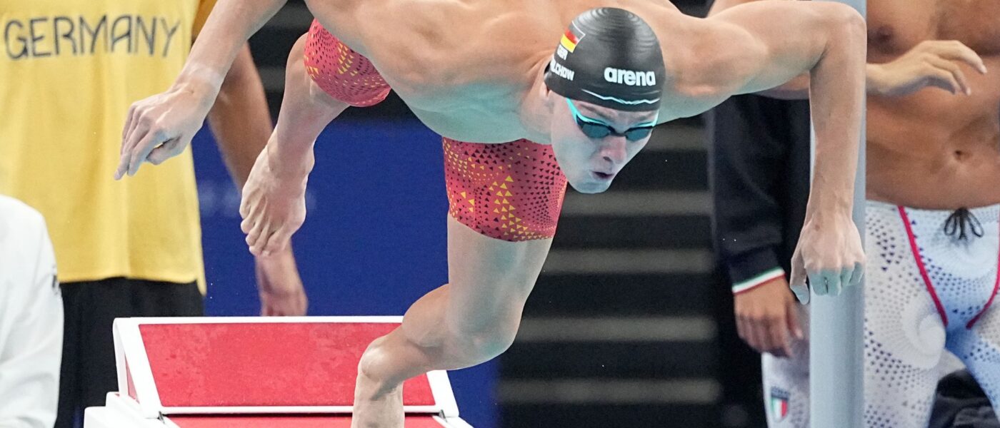 Schwimmer Josha Salchow belegt mit der Freistilstaffel im Finale den siebten Platz.