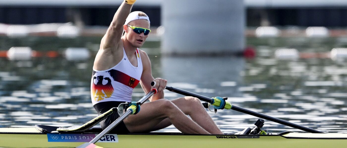 Geschafft: Oliver Zeidler steht m Halbfinale der olympischen Ruderregatta.