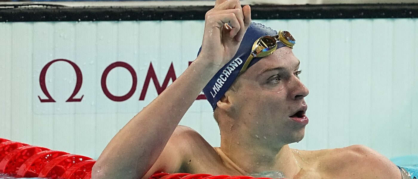 Léon Marchand hat bei Olympia erneut begeistert.