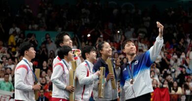 Ein Selfie für die Ewigkeit: Nord- und Südkoreaner bei Olympia mit dem chinesischen Team,