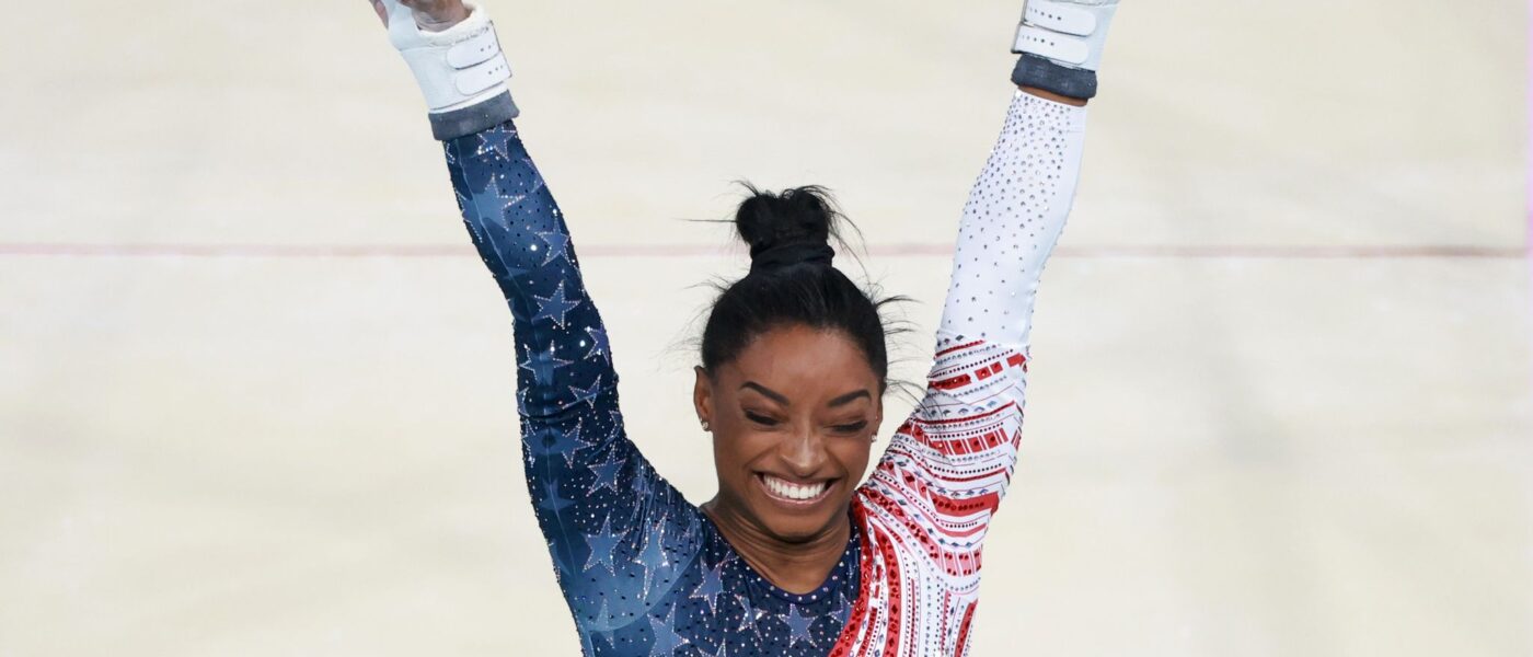 Hat allen Grund zum Jubeln: Simone Biles.