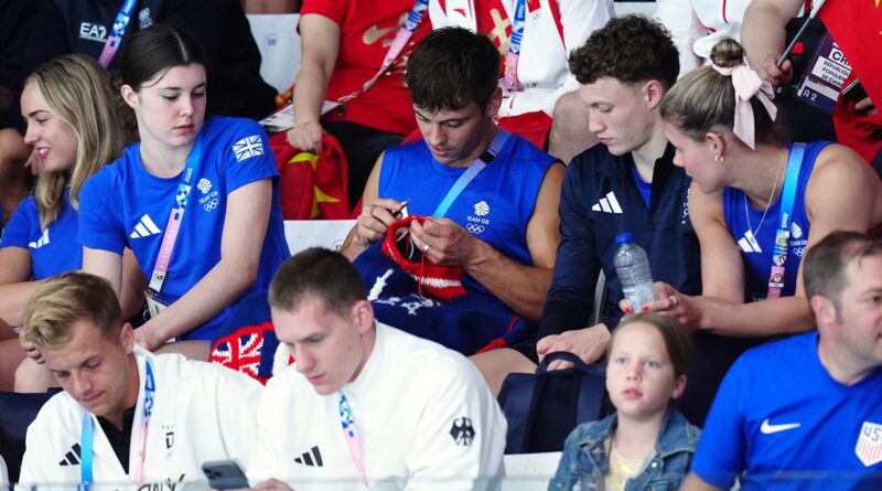 Thomas Daley strickt - und springt zwei Tage später zu Silber.