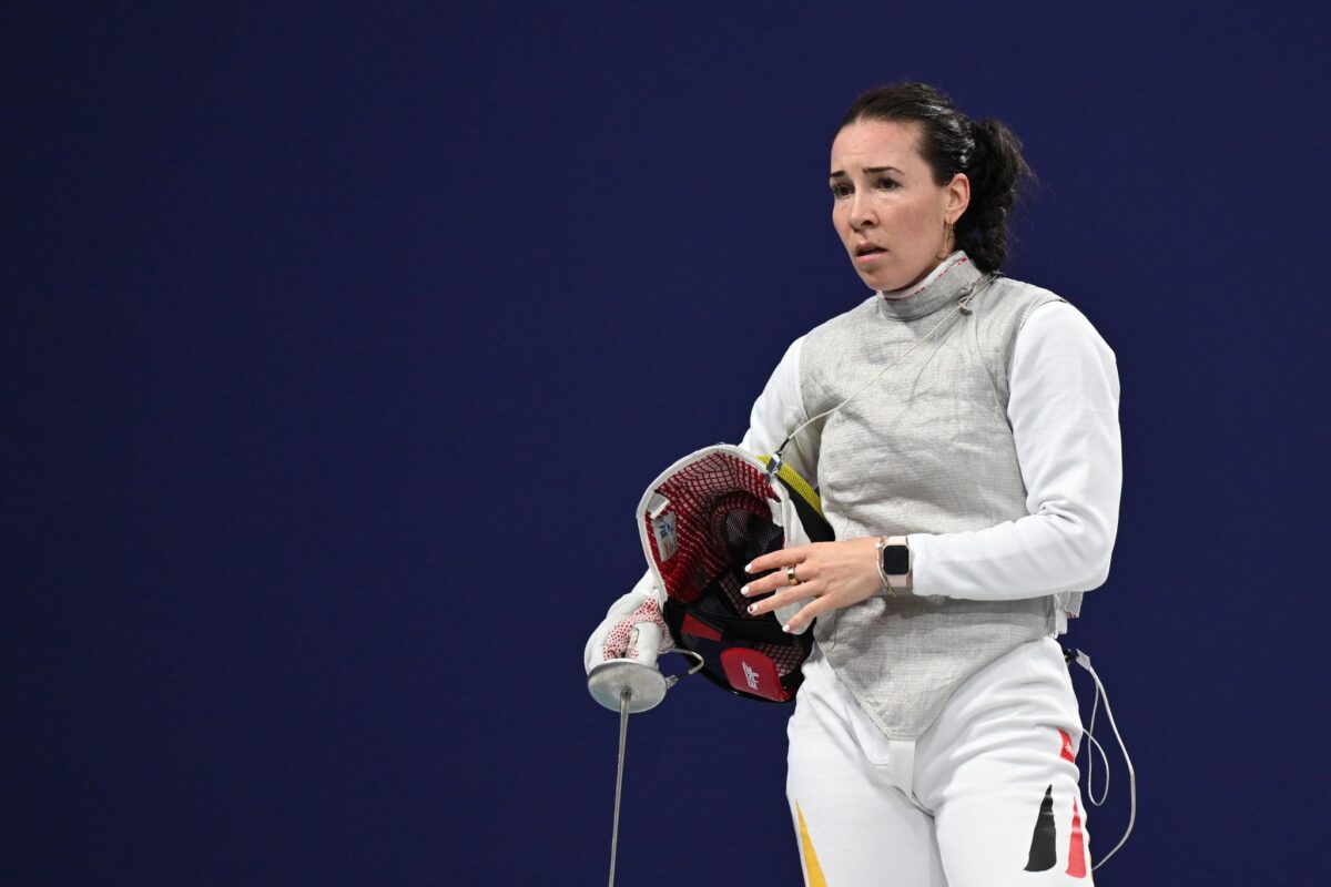 Florettfechterin Anne Sauer scheiterte bei ihrem Olympia-Debüt im Viertelfinale.