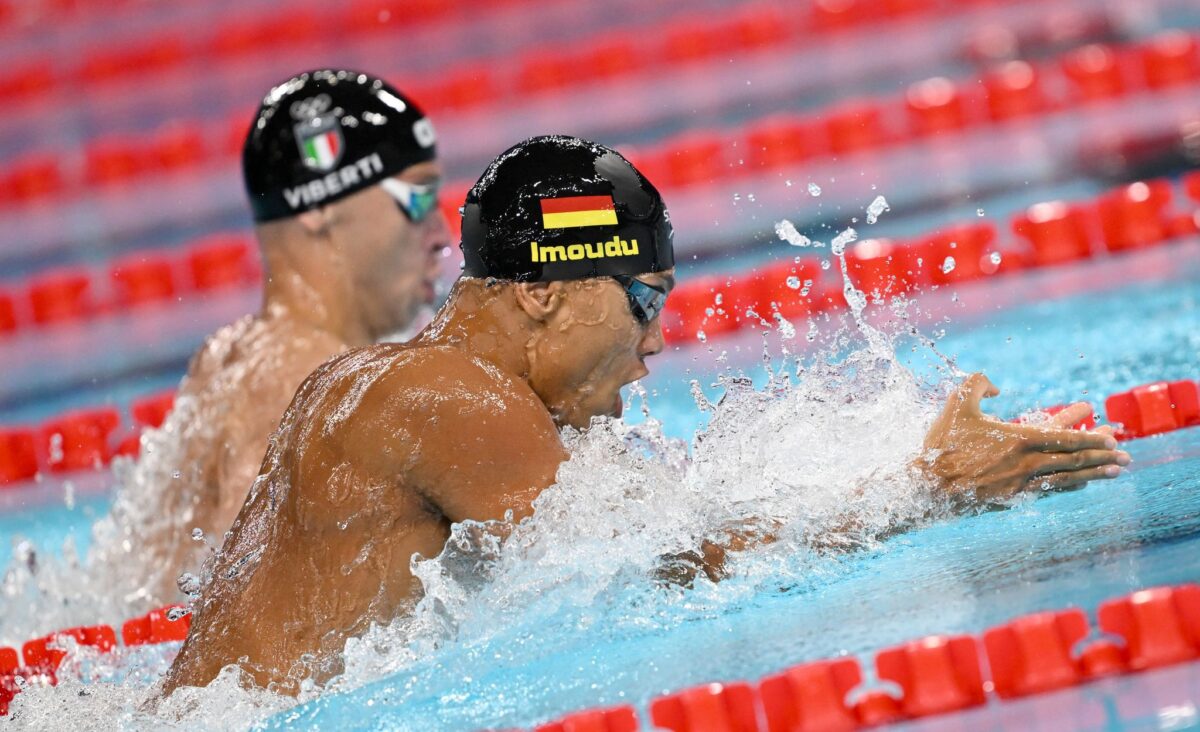 Melvin Imoudu hat über 100 Meter Brust Platz vier belegt.