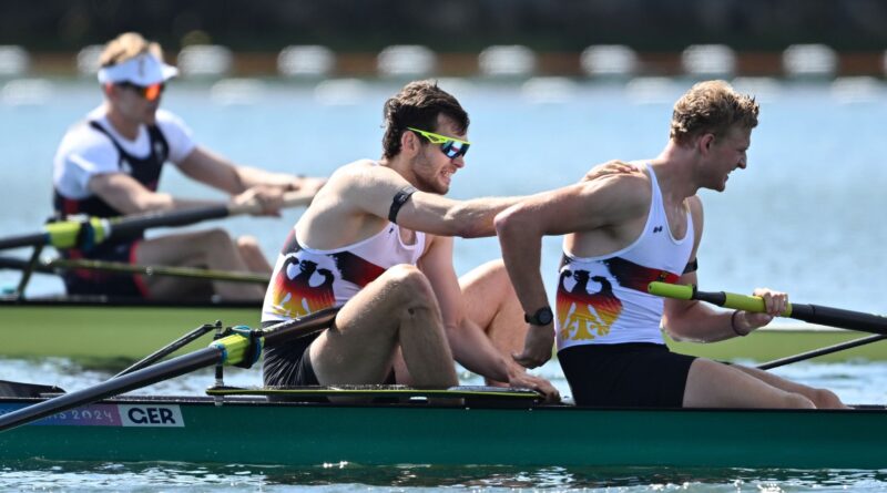 Die Freude im Zweier ohne Steuermann nach dem Halbfinal-Einzug war groß.