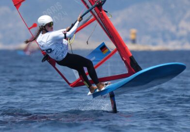 Windsurferin Theresa Steinlein schaffte es als Achte ins Olympia-Finale.