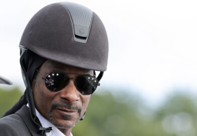 Rapper Snoop Dogg ließ sich bei Olympia auch beim Reiten blicken.