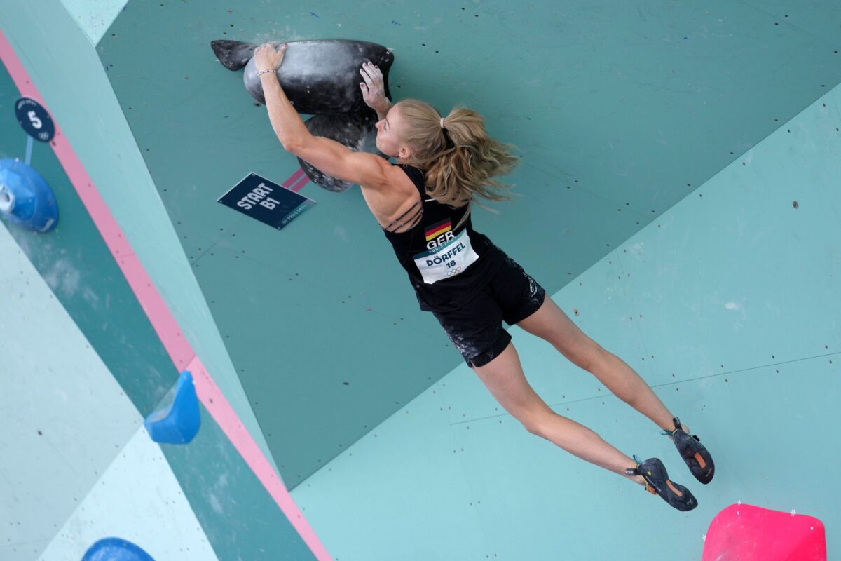 Kletterin Lucia Dörffel hat kaum noch Chancen auf das olympische Finale.